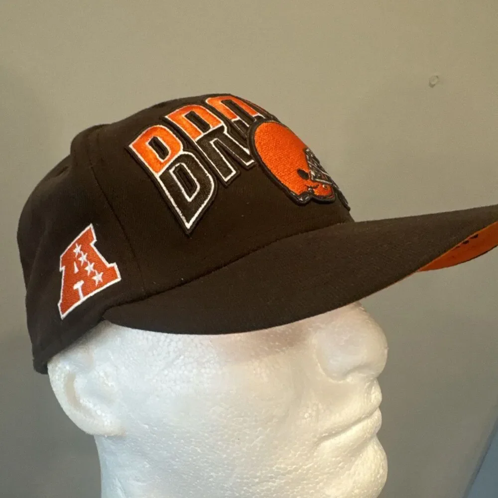 Cleveland Browns New Era 59FIFTY Fitted Hat Size 7 1/8 NFL Brown Orange